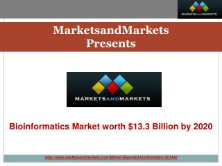 Bioinformatics Market by Application, Segment & Sector -2020