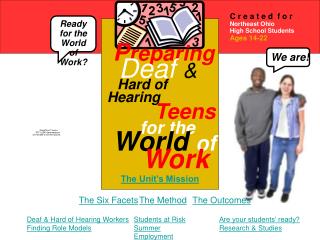 P reparing Deaf & Hard of Hearing Teens for the World of Work