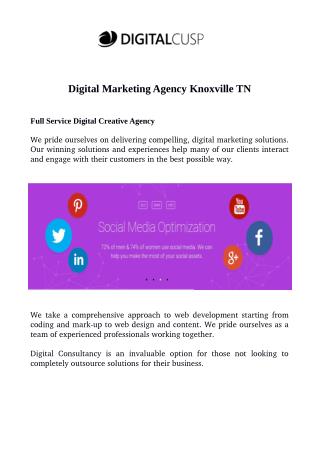 Digital Marketing Agency Knoxville TN