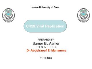 PREPARD BY: Samer EL Asmer PRESENTED TO: Dr.Abdelraouf El Manamma 11-11-2008