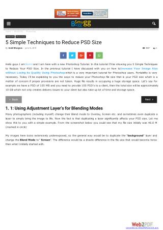 5 Simple Techniques to Reduce PSD Size