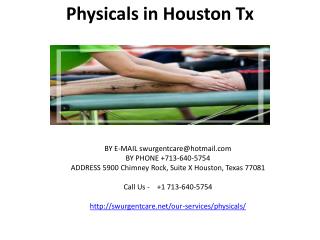 physicals in houston tx