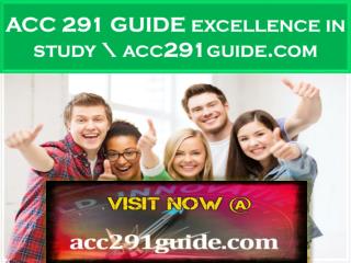 ACC 291 GUIDE excellence in study \ acc291guide.com