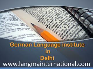 German Language Institute in Delhi