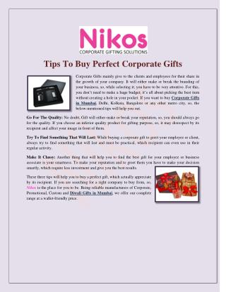 Tips To Buy Perfect Corporate Gifts