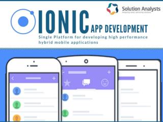 Ionic App Development Company, Hire Ionic Developers- Solution Analysts