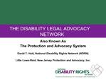 THE DISABILITY LEGAL ADVOCACY NETWORK