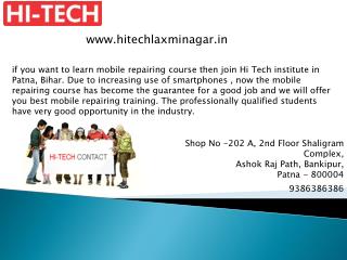 Mobile Repairing Course & Training institute in Patna, Bihar