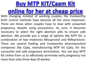 Buy MTP KIT/Caam Kit online for her at cheap price