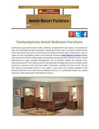 Contemporary Amish Bedroom Furniture