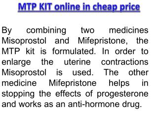 MTP KIT online in cheap price