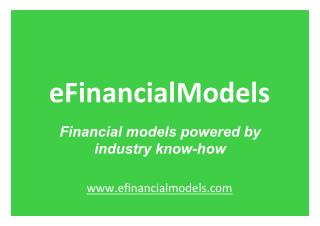 Financial Model Templates powered by industry know-how