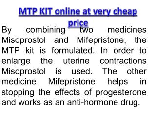 MTP KIT online at very cheap price