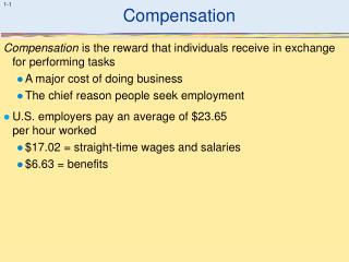 Compensation