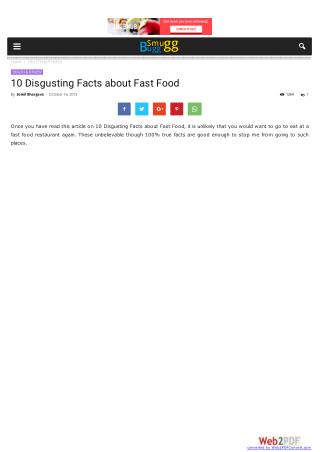 10 Disgusting Facts about Fast Food