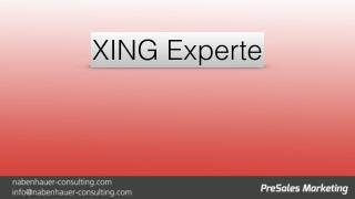 XING erfolgreich nutzen