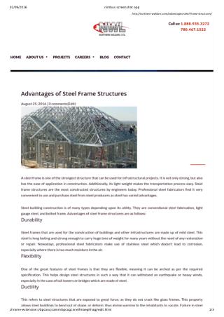 Steel Frame Structures For Infra Structural Projects