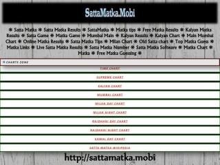 Satta Matka- Your Perfect Gaming Platform