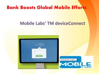 Bank Boosts Global Mobile Efforts
