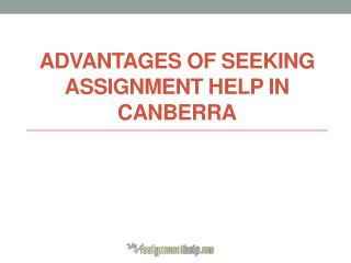 Where to get Assignment help online in Canberra - Australia ?