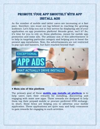 Promote Your App Smoothly with App Install Ads