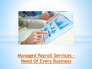 Managed Payroll Services – Need Of Every Business