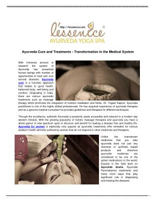 Ayurveda Cure and Treatments