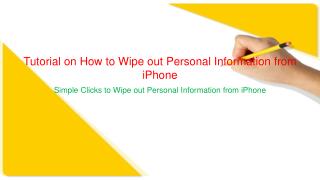 Guide on Erasing Personal Information to Protect Privacy on iPhone