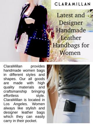 Latest and Designer Handmade Leather Handbags for Women