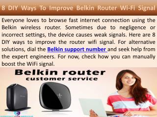 8 DIY Ways To Improve Belkin Router Wi-Fi Signal