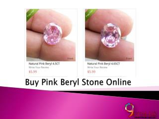 Buy Pink Beryl Stone Online
