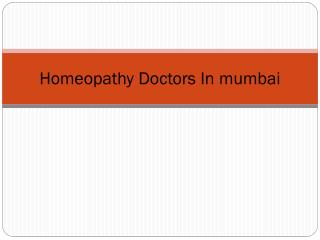 Homeopathy Doctors in Mumbai