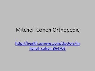 Mitchell Cohen Orthopedic