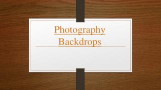 Photography Enhancements using Digital Backdrops