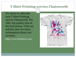 Screen Printing Service Chatsworth, CA