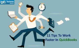 QuickBooks Cloud - 11 Tips To Work Faster