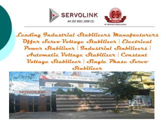 Servo Voltage Stabilizer Manufacturers