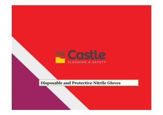 Disposable and Protective Nitrile Gloves