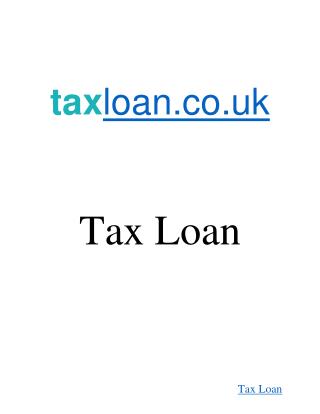 Tax Loan