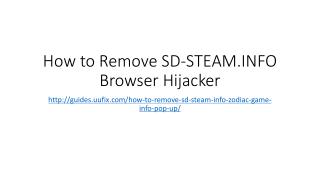 How to Remove SD-STEAM.INFO Browser Hijacker