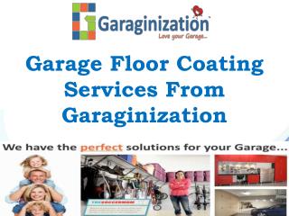 Garage Floor Coating Services From Garaginization