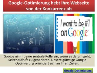 Google Optimierung