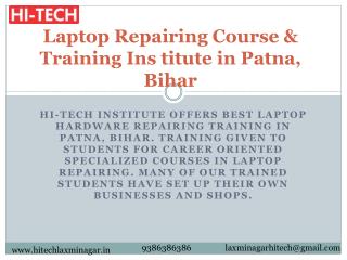 Laptop Repairing Course & Training Institute in Patna, Bihar