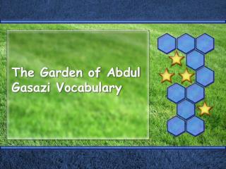 The Garden of Abdul Gasazi Vocabulary