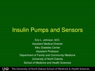 Insulin Pumps and Sensors