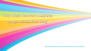 Sony Music Recovery - Retrieve Songs Deleted from Sony