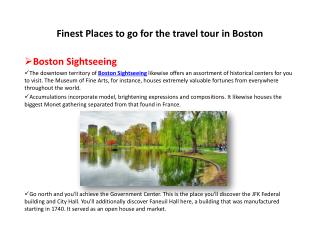 Boston Harbor Sightseeing Cruise