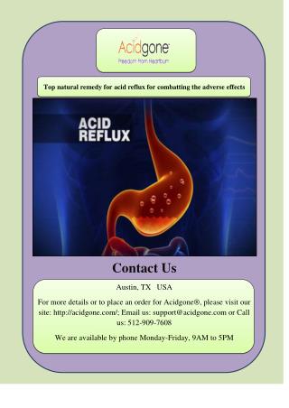 Top natural remedy for acid reflux for combatting the adverse effects