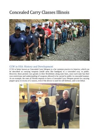 Concealed Carry Classes Illinois