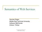 Semantics of Web Services